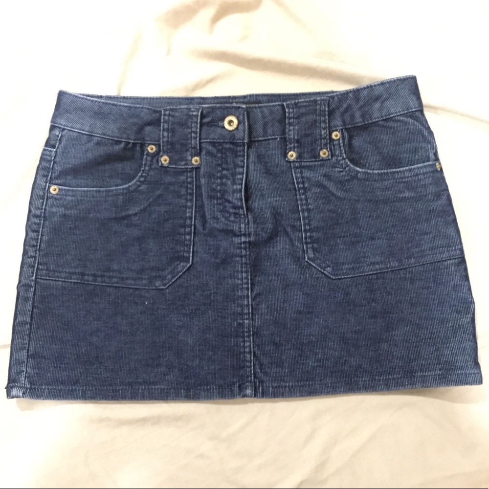 Buffalo Jeans - Blue Corduroy mini skirt